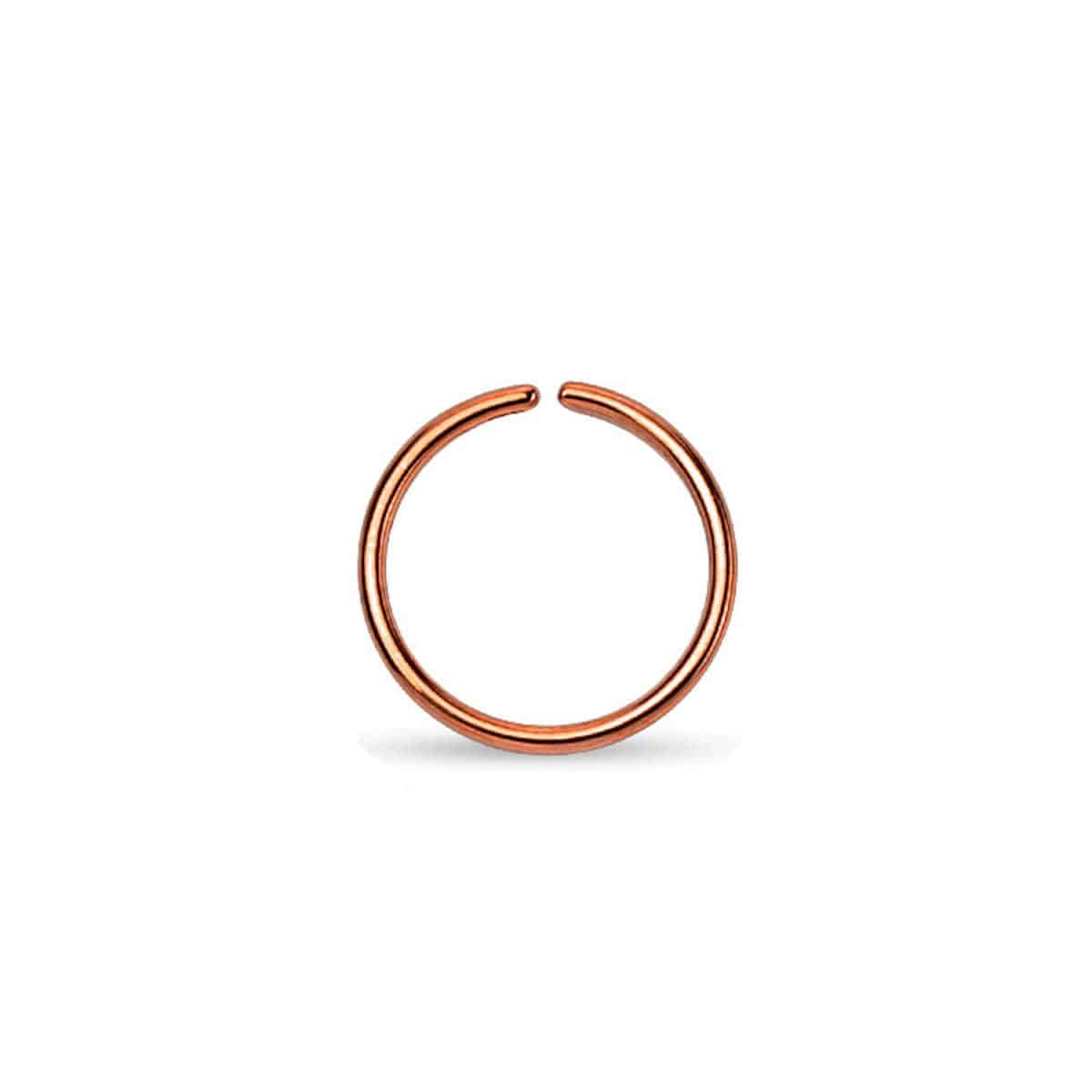Titanium Anodized over Steel Bendable Hoop Ring - Image 3