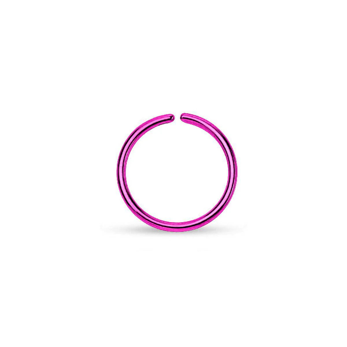 Titanium Anodized over Steel Bendable Hoop Ring - Image 5