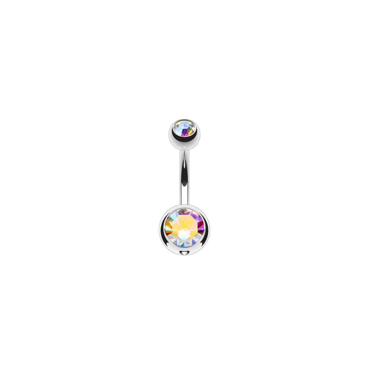 Titanium CZ Belly Bar - Image 3