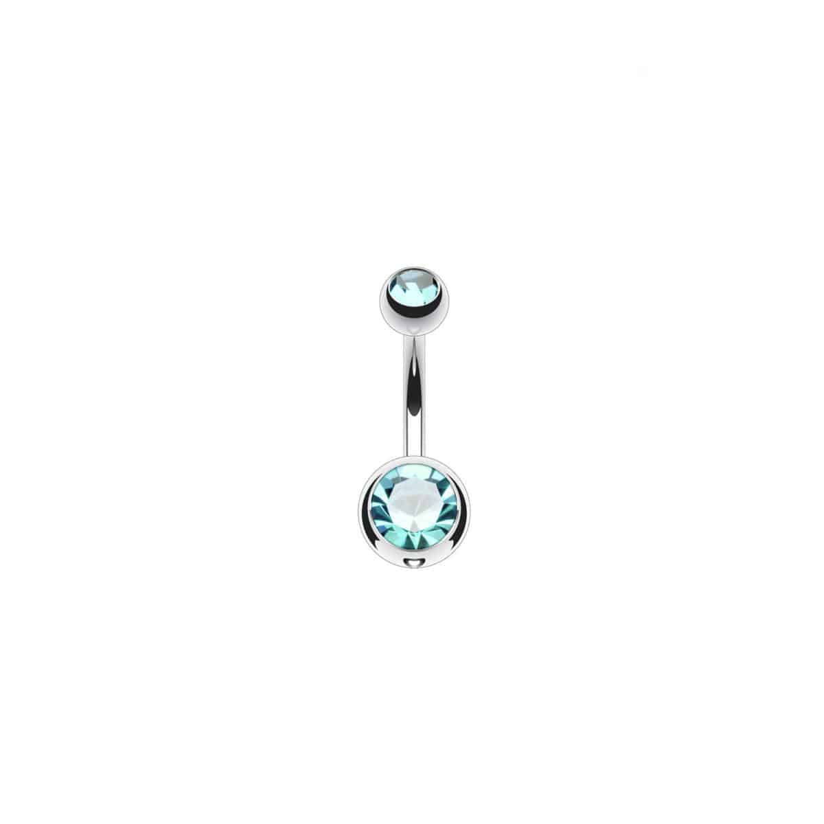 Titanium CZ Belly Bar - Image 7